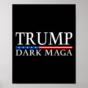 Trump 2025 Dark Mega President Donald Trump  Poster