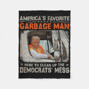 Trump 2025 Election Trump Garbyge Man Vote Trump P Fleece Blanket