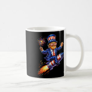 Trump 2025 Happy 4th Of July Trump American Flag F Coffee Mug