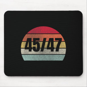 Trump 2025 President 45 And 47 Retro Vintage Mouse Mat