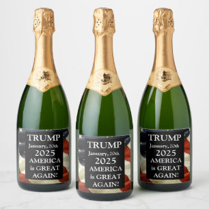 TRUMP 2025 SPARKLING WINE LABEL