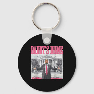 Trump 2025 Take America Byck Daddy's Home Trump Pi Key Ring