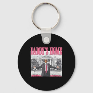 Trump 2025 Take America Byck Daddy's Home Trump Pi Key Ring
