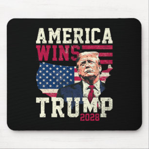 Trump 2028 America Wins Mouse Mat