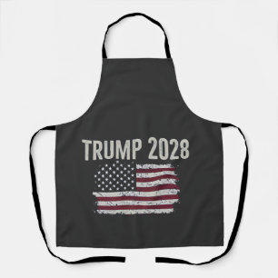 Trump 2028 American Flag Election President Apron