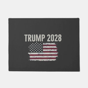 Trump 2028 American Flag Election President  Doormat