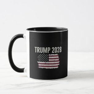 Trump 2028 American Flag Election President  Mug