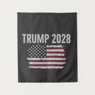 Trump 2028 American Flag Election President Tapestry