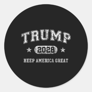 Trump 2028 Keep America Great  Classic Round Sticker