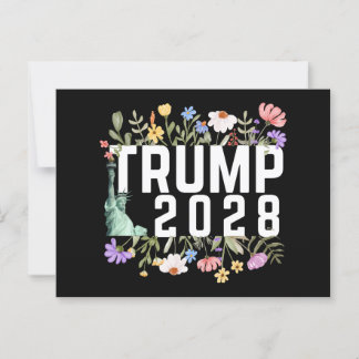 Trump 2028 postcard