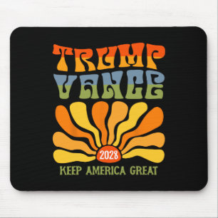 Trump 2028 President Re-election Us Flag Trump Van Mouse Mat