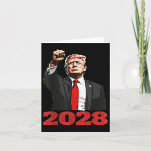Trump 2028 Shirt Vote Donald Trump 28  Card