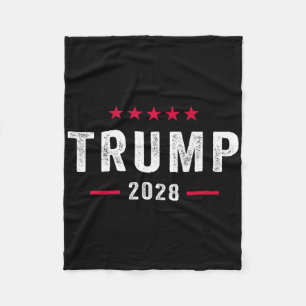 Trump 2028 Shirt Vote Donald Trump 28 Fleece Blanket