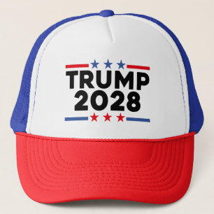 Trump 2028 Vintage MAGA Trucker Hat