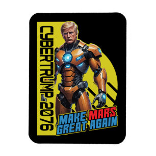 Trump 2076 Martian Presidential Campaign Magnet