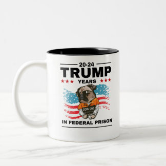 Trump 20-24 Years in Prison, Democrats Liberals Two-Tone Coffee Mug