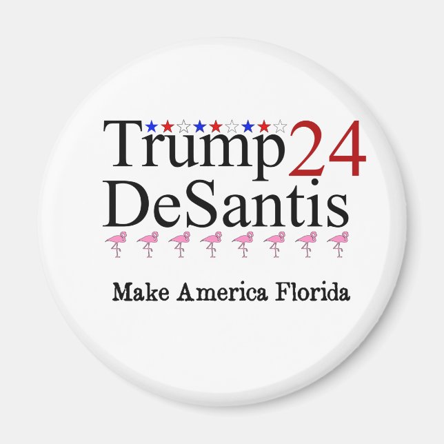 Trump 24 DeSantis Make America Florida Magnet (Front)