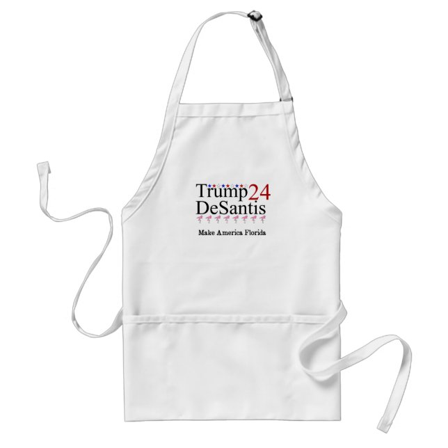 Trump 24 DeSantis Make America Florida Standard Apron (Front)