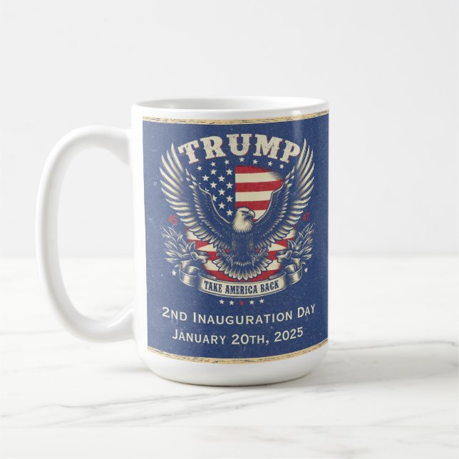 Trump 2nd Inauguration Day 2025 Mug Keepsake (Left)