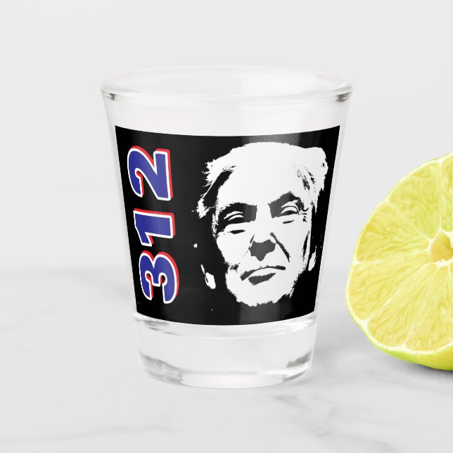Trump 312 Shot glass (Front)
