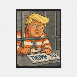 Trump 3.0 License Plate Designer Fleece Blanket