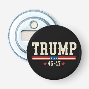 Trump 45 47 American USA Flag Retro Vintage Bottle Opener