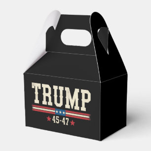 Trump 45 47 American USA Flag Retro Vintage Favour Box