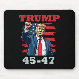 Trump 45-47 Bold Presidential Design For Trump Sup Mouse Mat