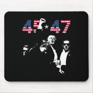 Trump 45 47 Fight Fight Fight Inauguration Day 202 Mouse Mat