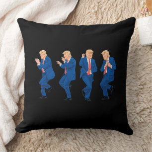 Trump 45 47 Funny Dance Dancing USA President Cushion