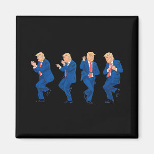 Trump 45 47 Funny Dance Dancing USA President Magnet