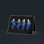Trump 45 47 Funny Dance Dancing USA President Thank You Card<br><div class="desc">Trump 45 47 Funny Dance Dancing USA President</div>