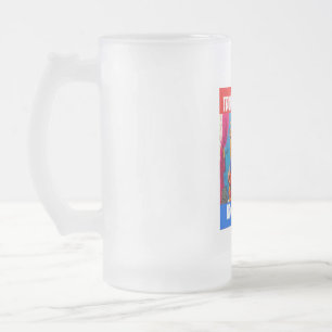 TRUMP 45 & 47 - KING DONALD FROSTED GLASS BEER MUG