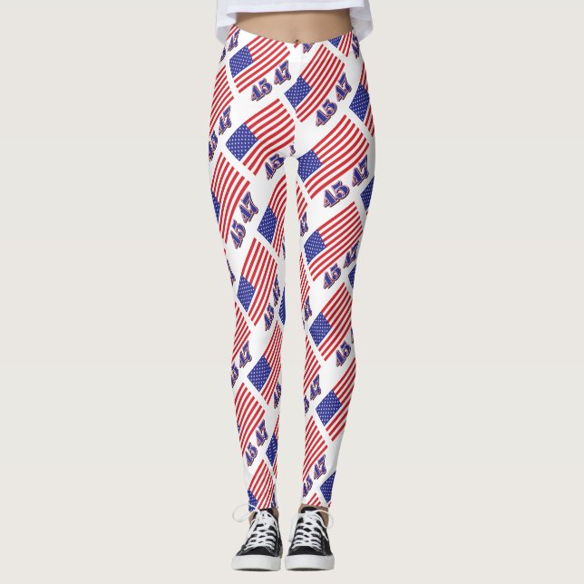 Trump 45 47 leggings (Front)