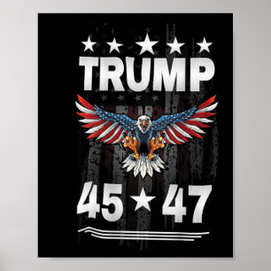 Trump 45 47 (on Back)  Poster