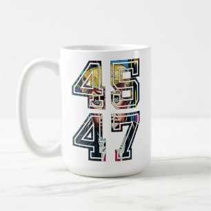 Trump 45 47 Pop Art American President Coffee Mug