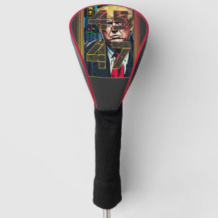 Trump 45 47 Pop Art Portrait Golf Head Cover