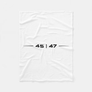 Trump 45 47 Trump Retro Futuristic Design  Fleece Blanket