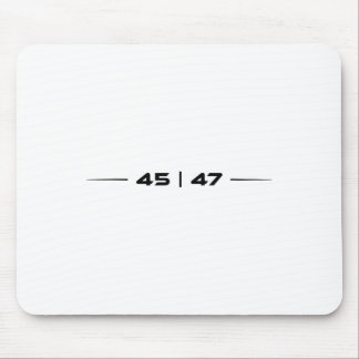 Trump 45 47 Trump Retro Futuristic Design  Mouse Mat