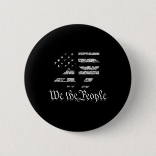 Trump 45-47 Us Flag 2024 Presidential Election 6 Cm Round Badge