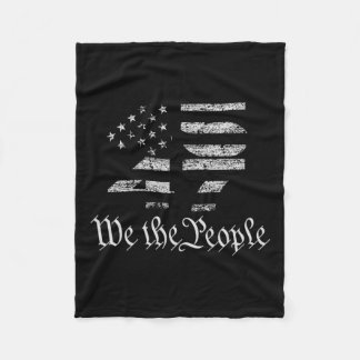 Trump 45-47 Us Flag 2024 Presidential Election Fleece Blanket