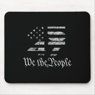 Trump 45-47 Us Flag 2024 Presidential Election Mouse Mat