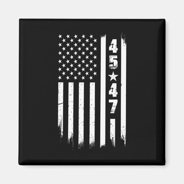 Trump 45 47 Usa Flag  Magnet (Front)