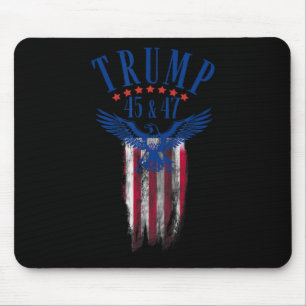 Trump 45 And 47 Mouse Mat