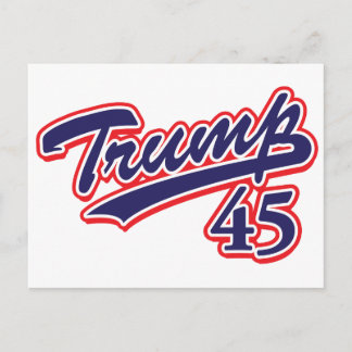 Trump-45-Blue Postcard