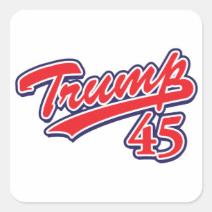 Trump-45-RED Square Sticker