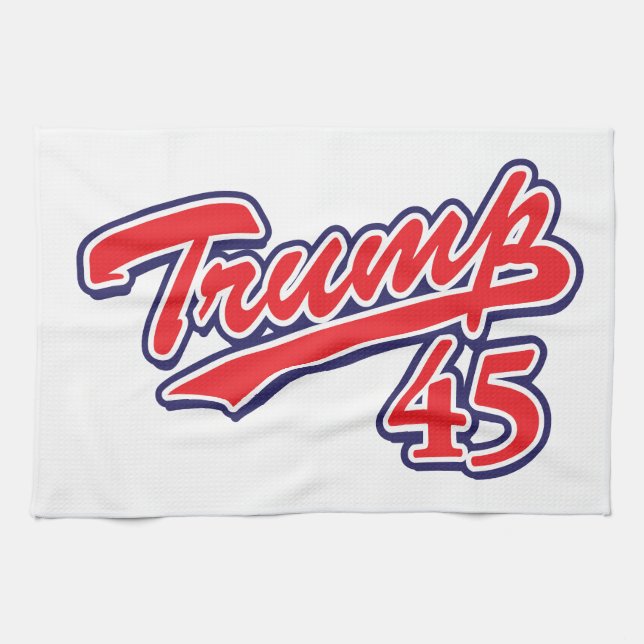 Trump 45! tea towel (Horizontal)