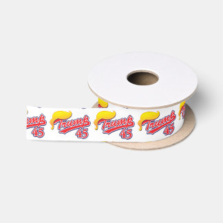 Trump-45-with-Hair Satin Ribbon