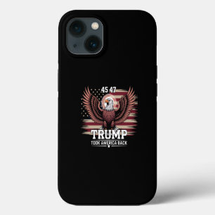 Trump 45th 47th President Flag 2025 Eagle America  iPhone 13 Case