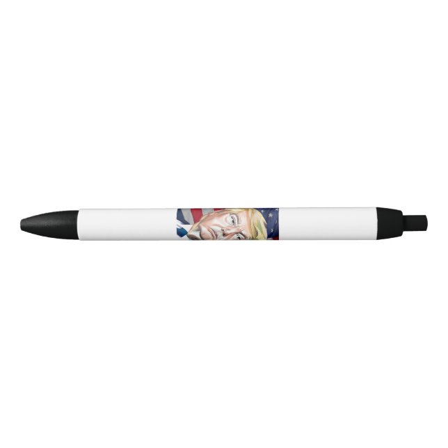 Trump 45th President of the USA - Gift Black Ink Pen (Front)